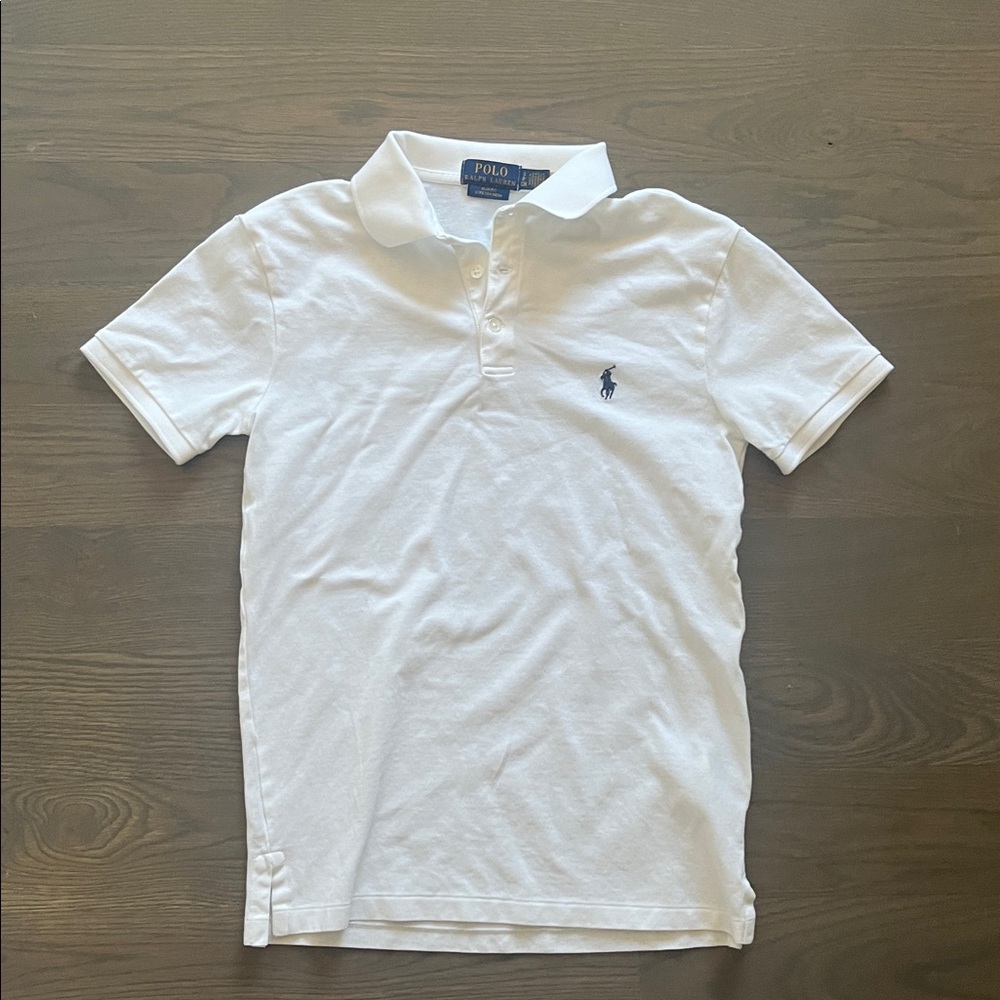 Polo by Ralph Lauren White Polo with Navy Pony